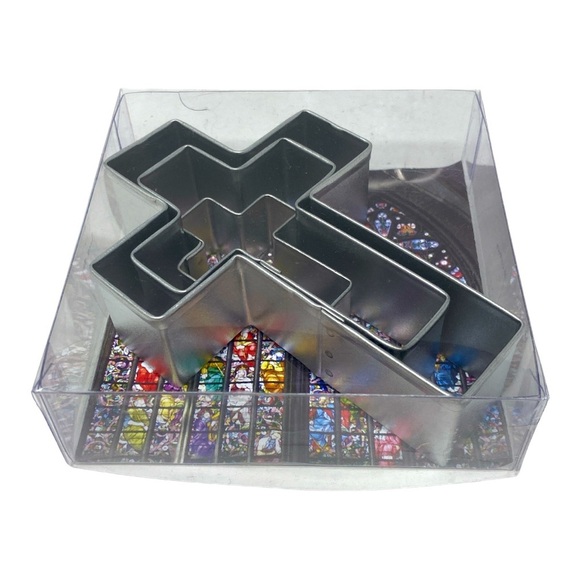 Set of 3 Tinplated Cross Cookie Cutters by R&M - Picture 3 of 6